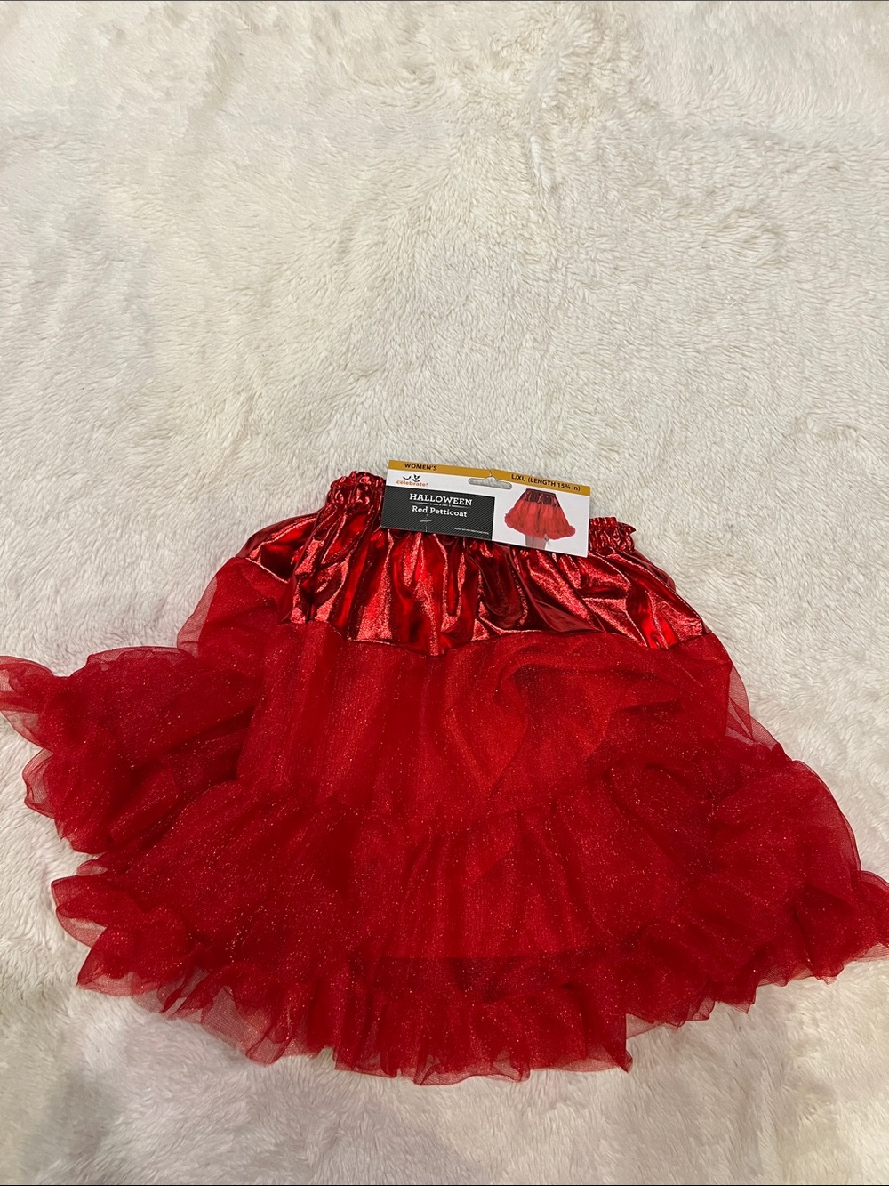 Layered Red Petticoat tutu Womens L/XL